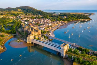 Bridge leading to a medieval town