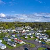 Weeley Bridge holiday park seen from the air