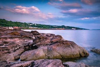 a rocky bay on the Scottish coast