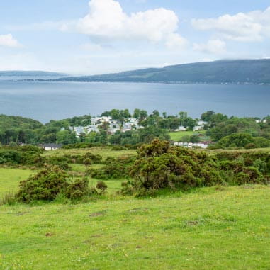 countyside leading to the sea