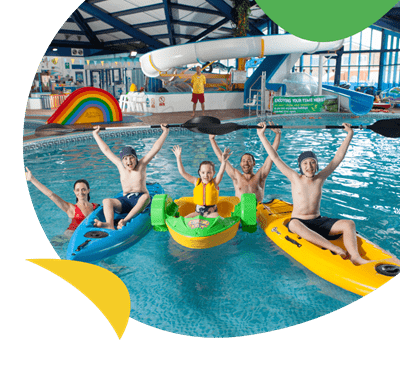 Indoor swimming pool at West Bay