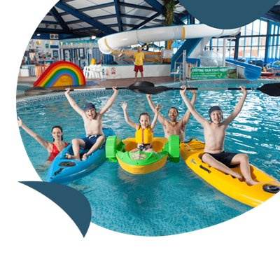 Indoor swimming pool at West Bay