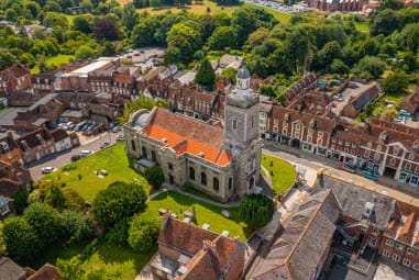 The historic town of Blandford Forum