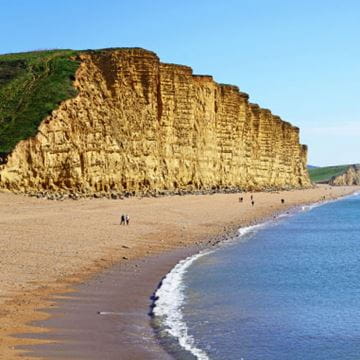Dorset coastline on a summer day