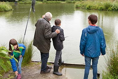 Family fishing