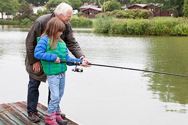 Family fishing
