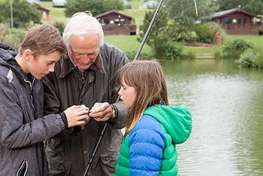 Family fishing