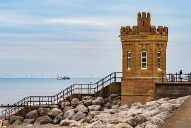 Fort on a pier by the sea