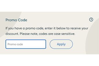 Promo code screenshot from Parkdean Resorts