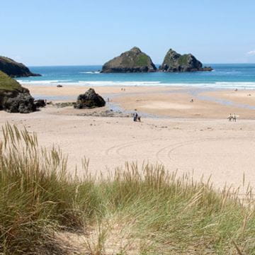 Holywell Bay Beach in Cornwall