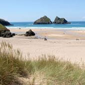 Holywell Bay Beach in Cornwall