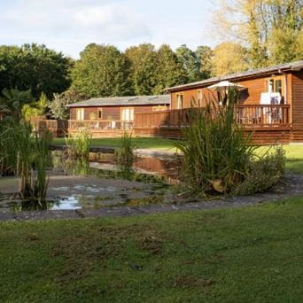 Wooden lodges at Parkdean Resorts