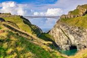 Cornwall coastline in the sunshine