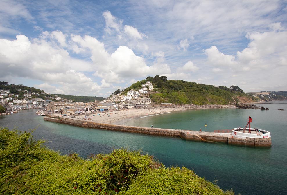 View of Looe Town, Cornwall