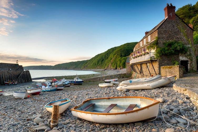 Wooden boat on the sand