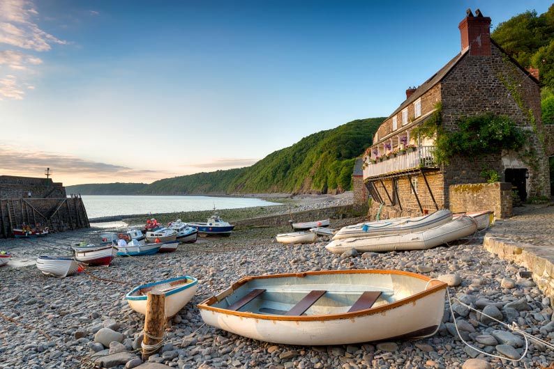 Wooden boat on the sand