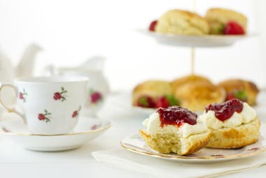 Traditional Devon cream tea