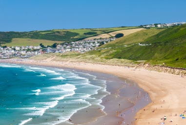 Beautiful coastline in Devon