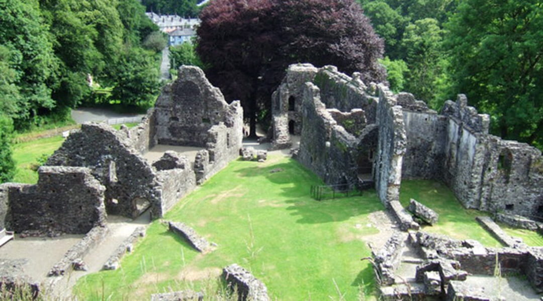 an ancient ruined building