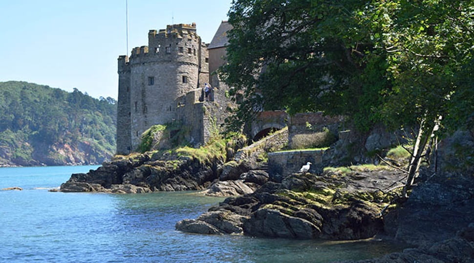 Picturesque view of Dartmouth castle