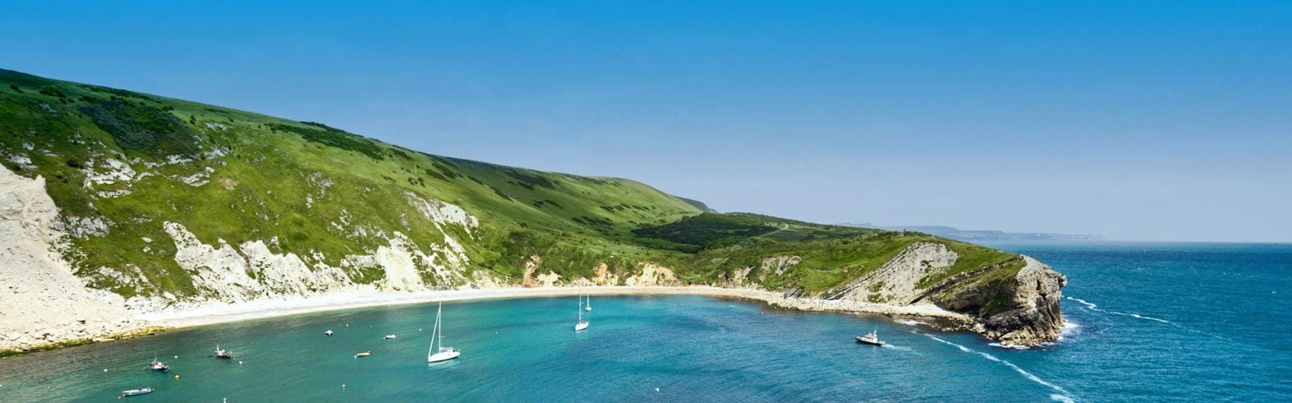 Aerial picture of Dorset coastline