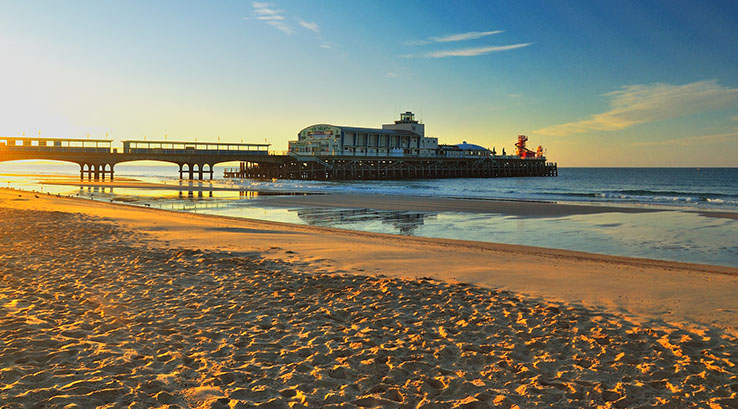 Bournemouth pier at sunrise