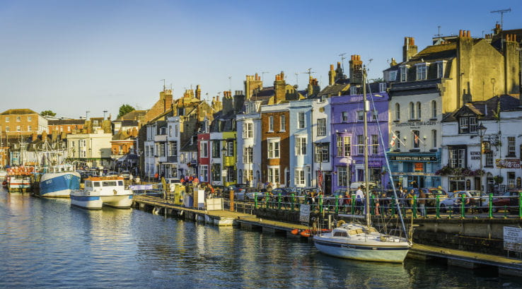 Weymouth harbour and harbour side shops