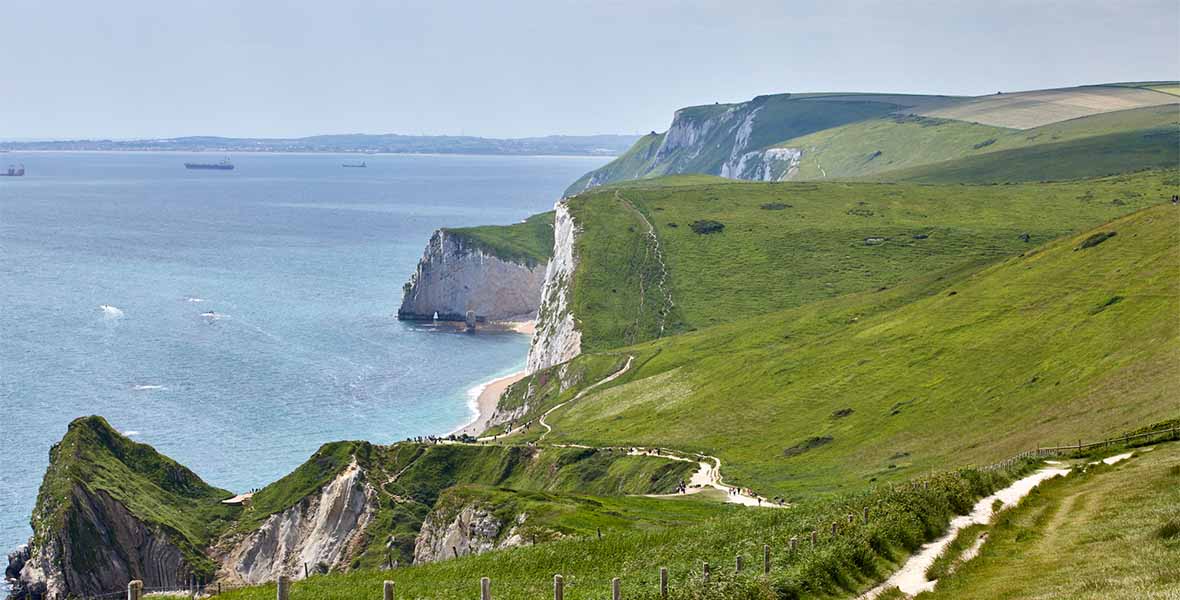 A view over the Dorset Coast near Lulworth Cove