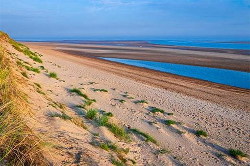 Sunset at Brancaster Beach in Norfolk