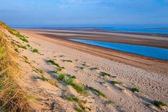 Sunset at Brancaster Beach in Norfolk