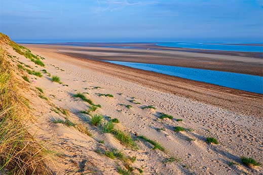 Sunset at Brancaster Beach in Norfolk