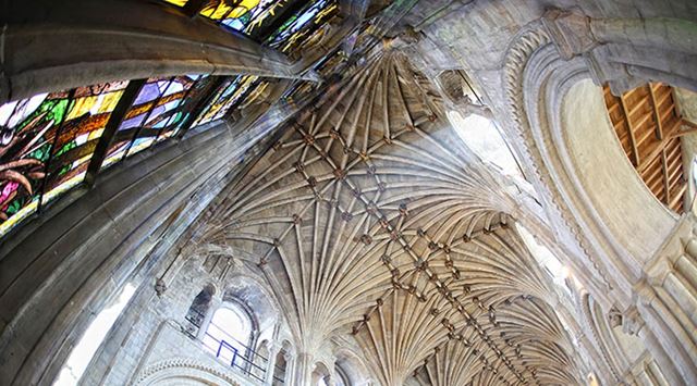 beautiful vaulted church ceiling