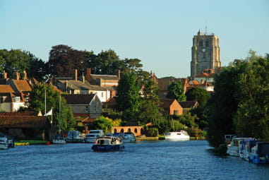 A town on either side of a river