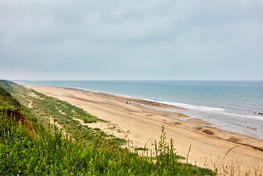 Scratby Beach near Summerfields Holiday Park in Norfolk