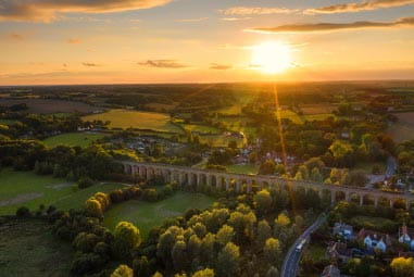 Colne Valley Railway at sunset