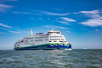 Ferry on ocean