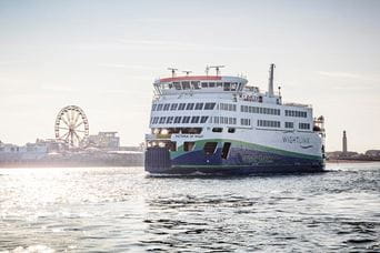 Ferry in sea