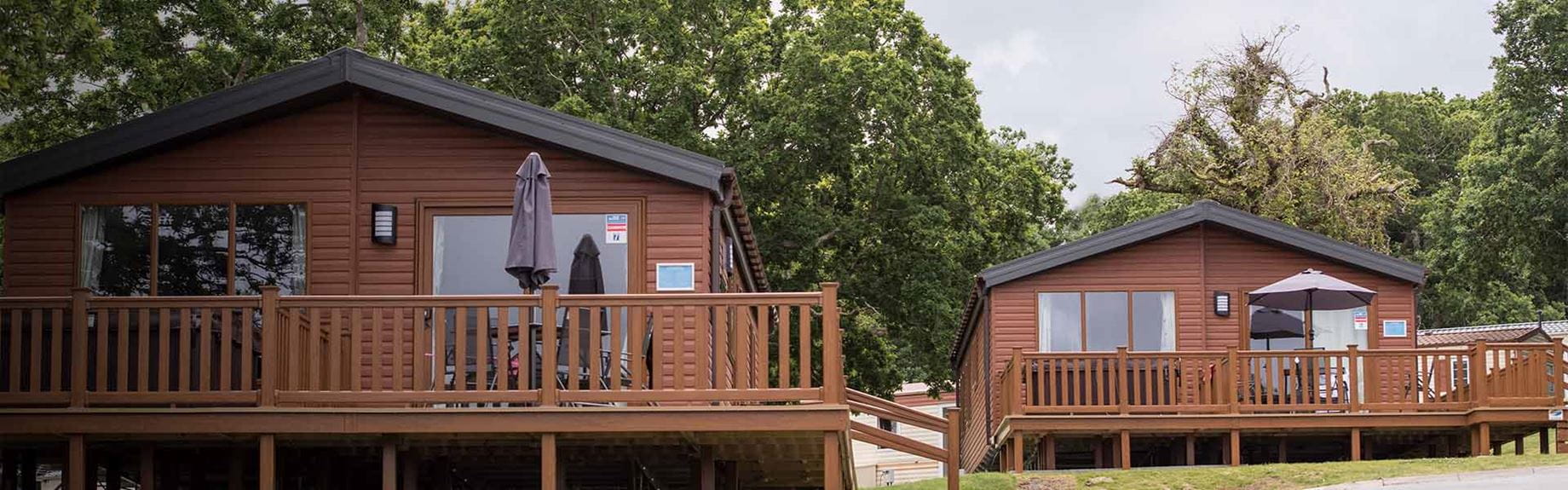 Two luxury hot tub lodges on the Isle of Wight