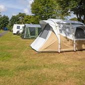 Tent on grass