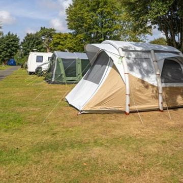 Tent on grass