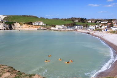 Kayaks at Freshwater Bay