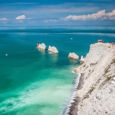The Needles cliffs