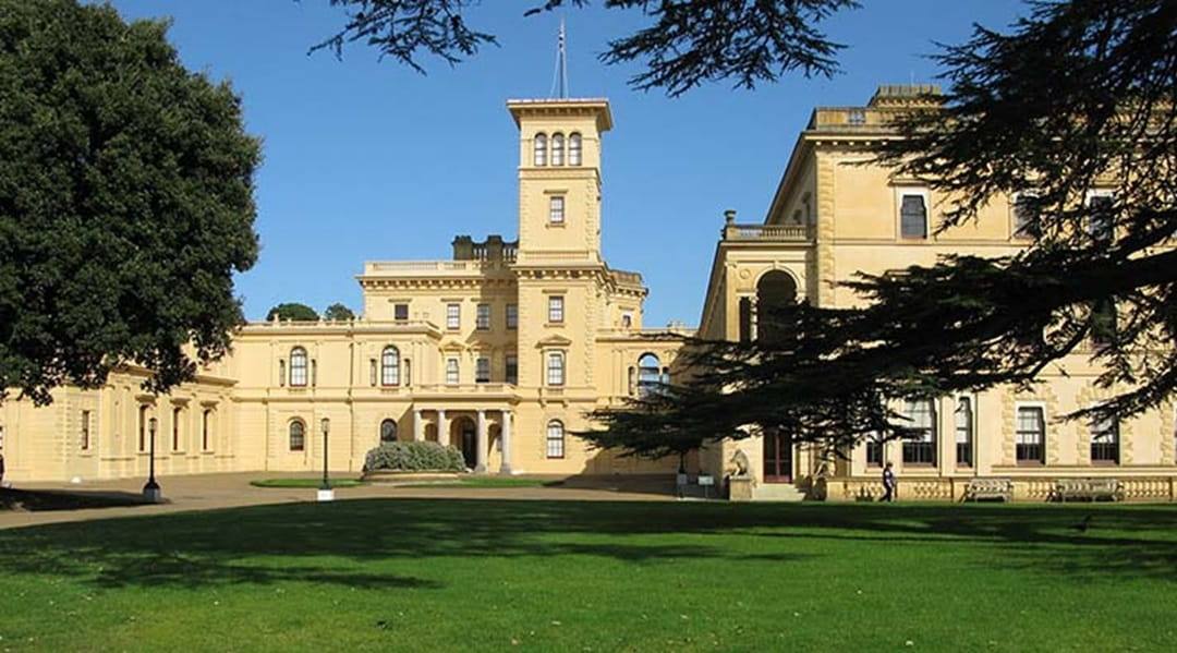 The sun shining at Osborne House