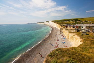 Coastline in the sunshine