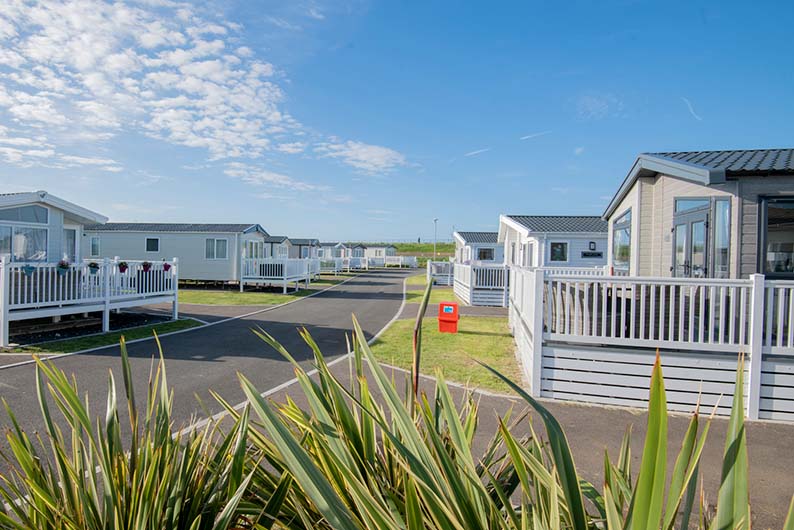 Lodges at a holiday park in Kent and Sussex