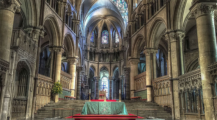 Inside Canterbury Cathedral