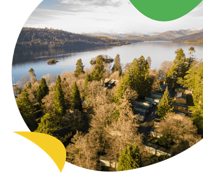 A view of a Lake Windermere in the Lake District