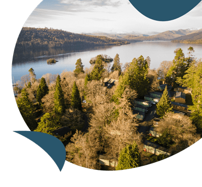A view of a Lake Windermere in the Lake District