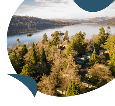 A view of a Lake Windermere in the Lake District