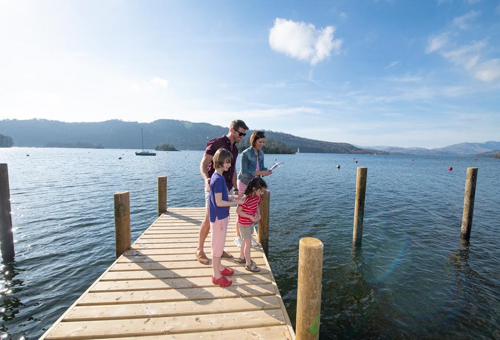 Lakeside setting at Fallbarrow Holiday Park